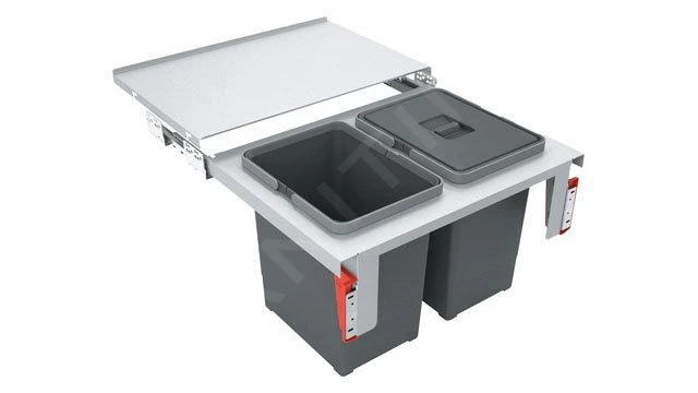 Franke Poubelle Tri Sélectif - Poubelle Encastrée Garbo 60-2 121.0284.027 3 Franke Poubelle Tri Sélectif - Poubelle Encastrée Garbo 60-2 121.0284.027