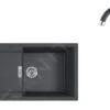 Franke Colonnes - Ensemble T78, évier En Tectonite S2D 611-100 Et Robinetterie FP 9000.099, Noir/graphite 143.0616.934 -Cuisine Articles Magasin a14a63b00d25e5201e3b9855