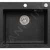 Alveus Cortina - Évier En Granit 570x500 Mm, Avec Commande De Vidage, Carbone 1133447