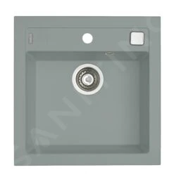 Alveus Formic - Évier En Granit 520x510 Mm, Avec Commande De Vidage, Concrete 1124319