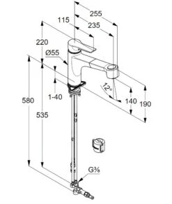 Kludi Mix - Mitigeur D'évier Avec Douchette Extractible, Chrome 329420575 6 Kludi Mix - Mitigeur D'évier Avec Douchette Extractible, Chrome 329420575 -Cuisine Articles Magasin a1e7882f614a42f49ae26544
