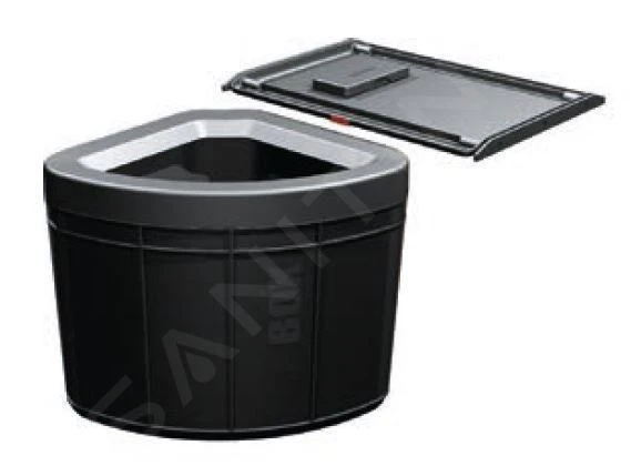 Franke Poubelle Tri Sélectif - Poubelle Encastrée Solo 50, Noir 121.0307.568 3 Franke Poubelle Tri Sélectif - Poubelle Encastrée Solo 50, Noir 121.0307.568
