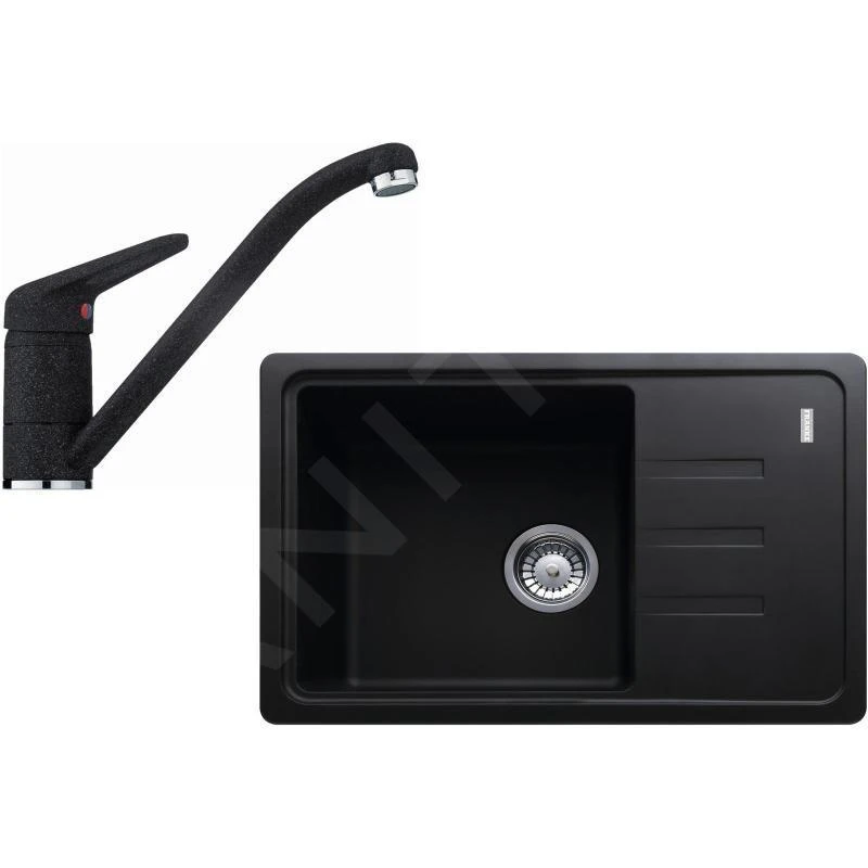 Franke Colonnes - Set De Cuisine G116, évier En Fragranit BSG 611-62, Onyx + Robinet FC 9541.071, Onyx 114.0440.698 3 Franke Colonnes - Set De Cuisine G116, évier En Fragranit BSG 611-62, Onyx + Robinet FC 9541.071, Onyx 114.0440.698