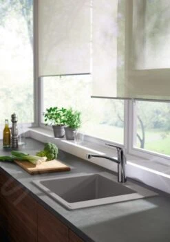 Hansgrohe Éviers - Evier Encastré Granit S510-F450, Béton Gris 43312380 -Cuisine Articles Magasin a33d9dd293980b847afbbefb