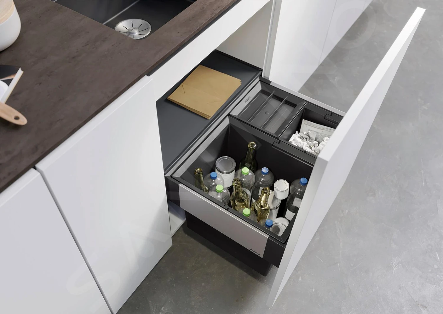 Blanco Select - Poubelle Encastrable, Diviséee, Volume De 46 L 526205 6 Blanco Select - Poubelle Encastrable, Diviséee, Volume De 46 L 526205 – Image 4