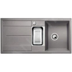 Blanco Metra 6 - Évier En Silgranit, 1000x500 Mm, Aluminium 513045