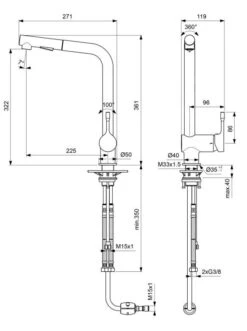 Ideal Standard Ceralook - Mitigeur D&apos;évier Avec Douchette Extractible, BlueStart, Chrome BC178AA -Cuisine Articles Magasin a59de35775eec5cee0b32ad0