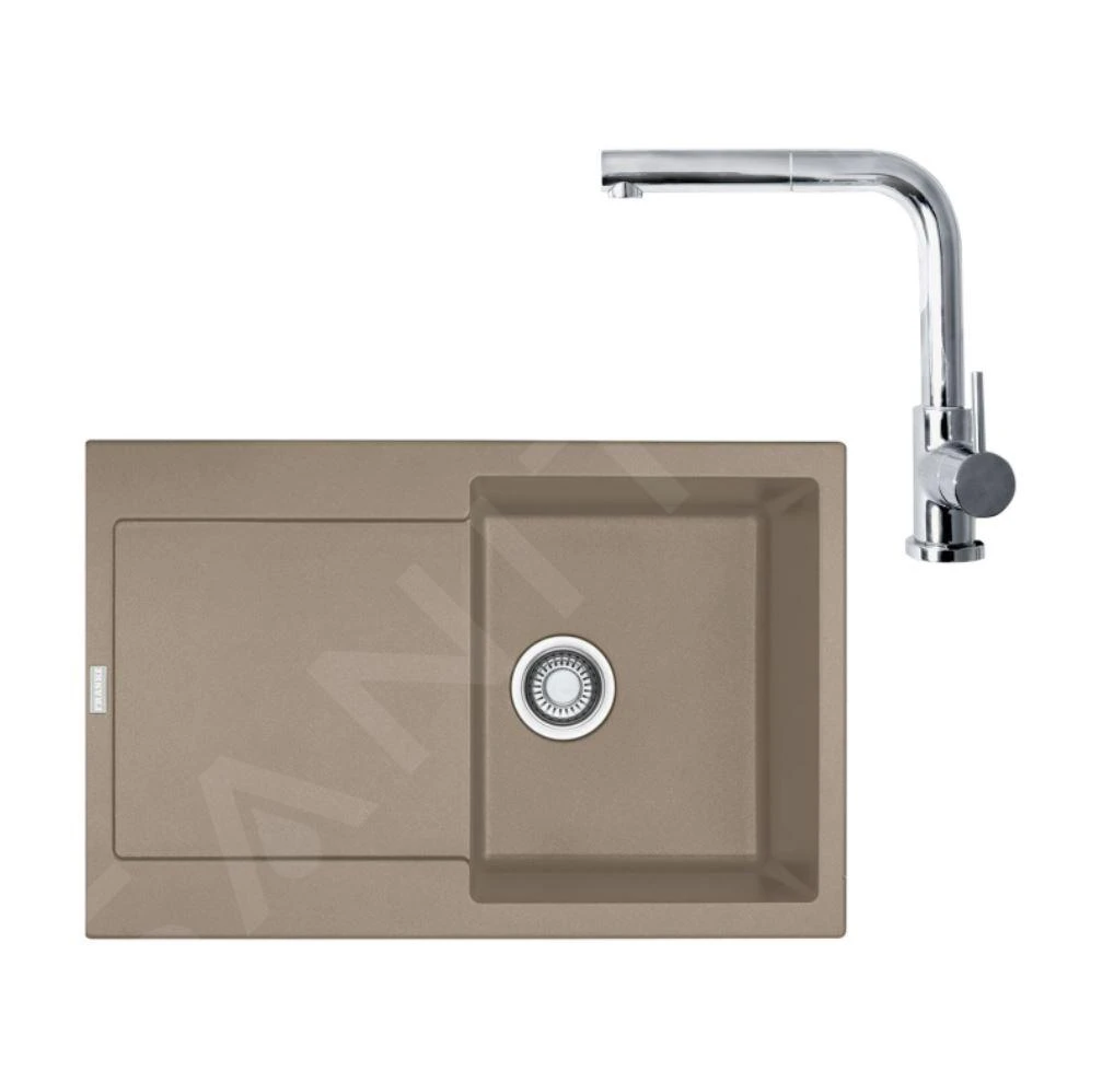 Franke Colonnes - Ensemble De Cuisine G40, évier En Fragranit MRG 611 Et Mitigeur FN 0147.031, Cachemire / Chrome 114.0510.270 3 Franke Colonnes - Ensemble De Cuisine G40, évier En Fragranit MRG 611 Et Mitigeur FN 0147.031, Cachemire / Chrome 114.0510.270