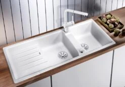 Blanco Lexa 8 - Évier En Silgranit 1160x500 Mm, Avec Commande De Vidage, InFino, Blanc 524974 -Cuisine Articles Magasin ac53fc6b7c6015d6ccfe7aca