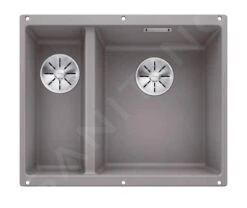 Blanco Subline 340/160 - Évier En Silgranit, 555x460 Mm, évier à Droite, InFino, Aluminium 523560