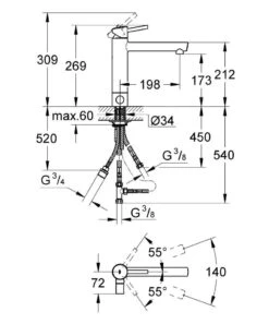 Grohe Concetto New - Mitigeur D'évier, Chrome 31209001 7 Grohe Concetto New - Mitigeur D'évier, Chrome 31209001 -Cuisine Articles Magasin acb5e6717995787bfa6ea4ae