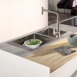 Hansgrohe Éviers - Evier Encastré S711-F655, Inox 43309800 -Cuisine Articles Magasin ae418e099bda97b4114cb313