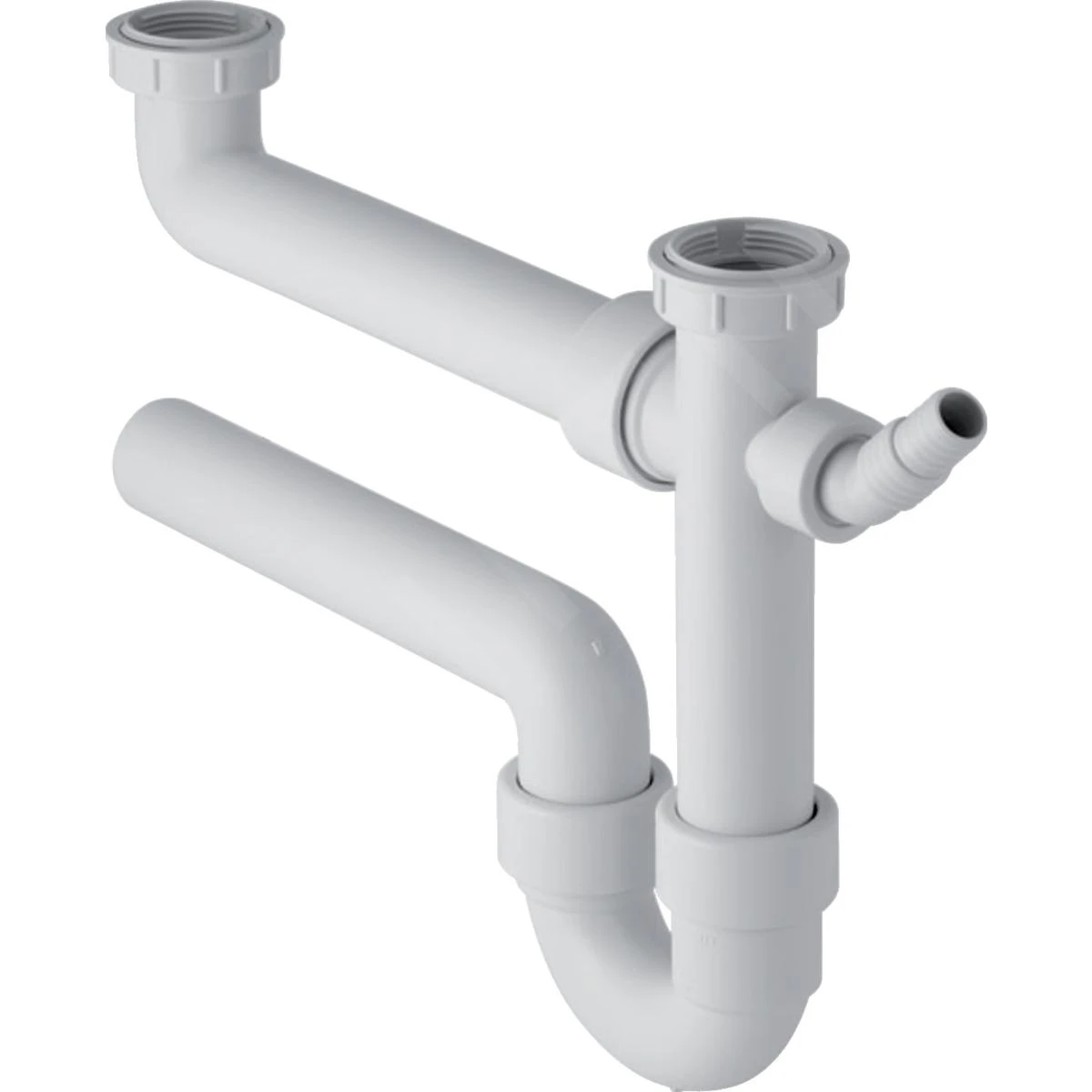Geberit Accessoires - Siphon Pour éviers Double, Avec Embout Cannelé équerre, Sortie Horizontale, D 40 Mm 152.715.11.1 3 Geberit Accessoires - Siphon Pour éviers Double, Avec Embout Cannelé équerre, Sortie Horizontale, D 40 Mm 152.715.11.1
