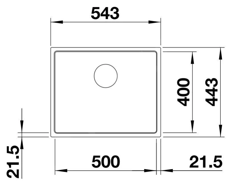 Blanco Subline 500 - Évier En Silgranit, 543x443 Mm, Avec Commande De Vidage, SteelFrame, Noir 525998 4 Blanco Subline 500 - Évier En Silgranit, 543x443 Mm, Avec Commande De Vidage, SteelFrame, Noir 525998 – Image 2