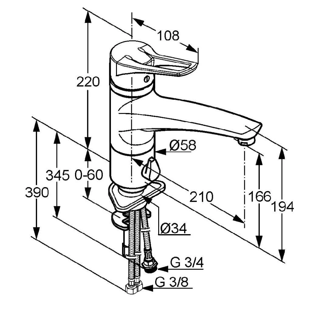 Kludi Mx - Mitigeur D’évier, Avec Raccordement Pour Lave-linge, Chrome/mocca 399068262 4 Kludi Mx - Mitigeur D’évier, Avec Raccordement Pour Lave-linge, Chrome/mocca 399068262 – Image 2