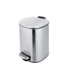 Nimco Poubelles - Poubelle, 5 L, Inox Mat KOS 9005-10