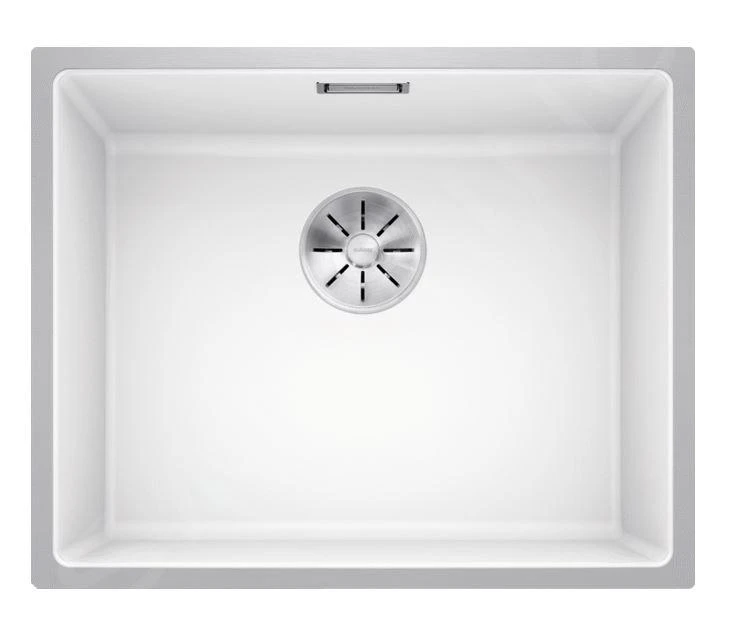 Blanco Subline 500 - Évier En Silgranit, 543x443 Mm, Avec Commande De Vidage, SteelFrame, InFino, Blanc 524109 3 Blanco Subline 500 - Évier En Silgranit, 543x443 Mm, Avec Commande De Vidage, SteelFrame, InFino, Blanc 524109