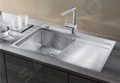 Blanco Divon II - Évier, 860x510 Mm,avec égouttoir Et Commande Excentrique , Inox 521657 -Cuisine Articles Magasin b41f1fe5d5afa08bb31b39e2