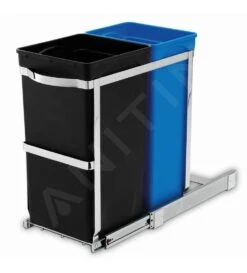 Simplehuman Poubelles - Poubelle Encastrée, Divisée 20/15 L CW1016