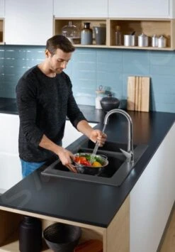 Hansgrohe Talis M51 - Mitigeur D&apos;évier M5116-H160 Avec Douchette Extractible, SBox, Finition Inox 73850800 -Cuisine Articles Magasin b65ee1d978f7c1f01b2d4a1b