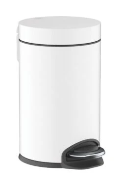 Hansgrohe AddStoris - Poubelle 3 L, Soft Close, Blanc Mat 41775700
