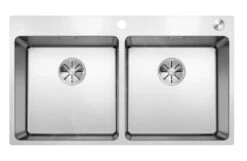 Blanco Andano 400 - Évier 865x500 Mm Avec Commande Excentrique PushControl, Inox 525249