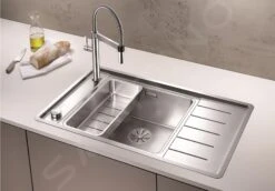 Blanco Andano - Sink 860x500 Mm Avec Commande Excentrique Et Un Bol Inox 523002 -Cuisine Articles Magasin b991e3911033da636305edb1