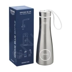 Grohe Blue Home - Bouteille Thermo, 450 Ml, Inox Brossé 40848SD0 -Cuisine Articles Magasin ba2b02fcb7cdfa0e4c9f3e50