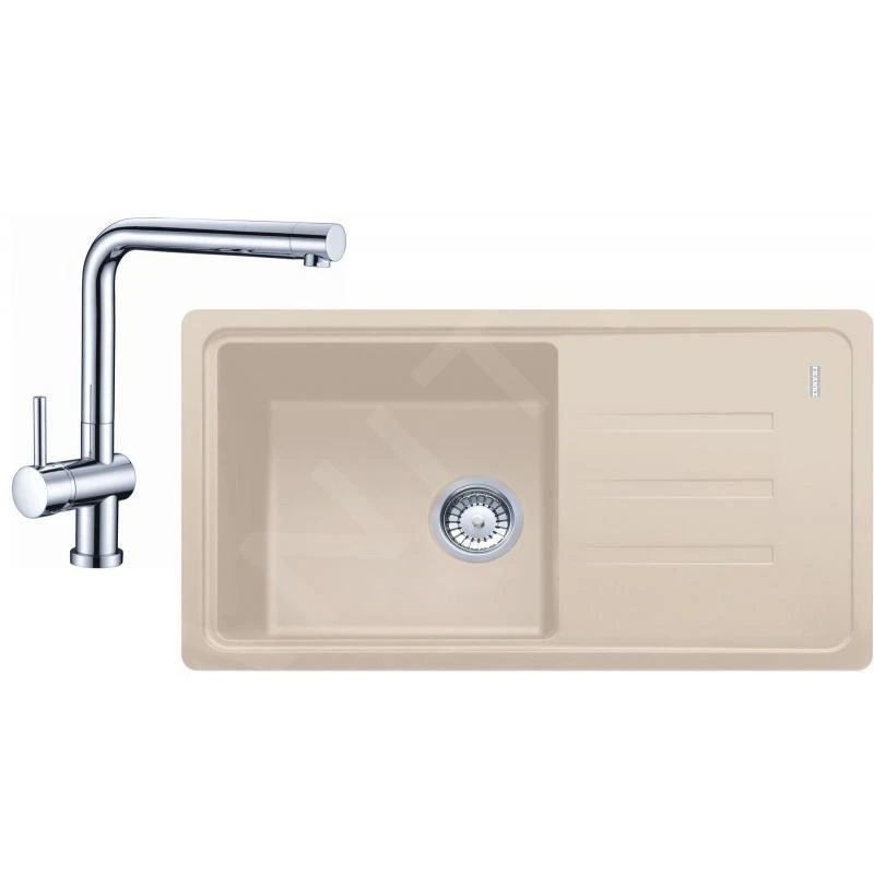 Franke Colonnes - Set De Cuisine G120, évier En Fragranit BSG 611-78/39 + Robinet SAMOA, Sahara/chrome 114.0440.883 3 Franke Colonnes - Set De Cuisine G120, évier En Fragranit BSG 611-78/39 + Robinet SAMOA, Sahara/chrome 114.0440.883