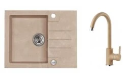 Alveus Sets - Ensemble D&apos;évier Rock 30 Et La Robinetterie Tonia, Beige SETA052