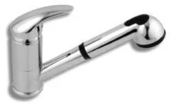 Novaservis Titania Lux - Robinetterie D’évier Avec Douchette Extractible, Chrome 91081,0