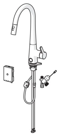 Hansa Designo - Mitigeur D’évier à Raccordement Multiple, Commande électronique, Chrome 51372283 -Cuisine Articles Magasin bd24f691079511d0e14721d8