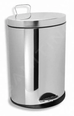 Novaservis Accessoires De Salles De Bain - Poubelle Ronde De 5l, Chrome 6160,0