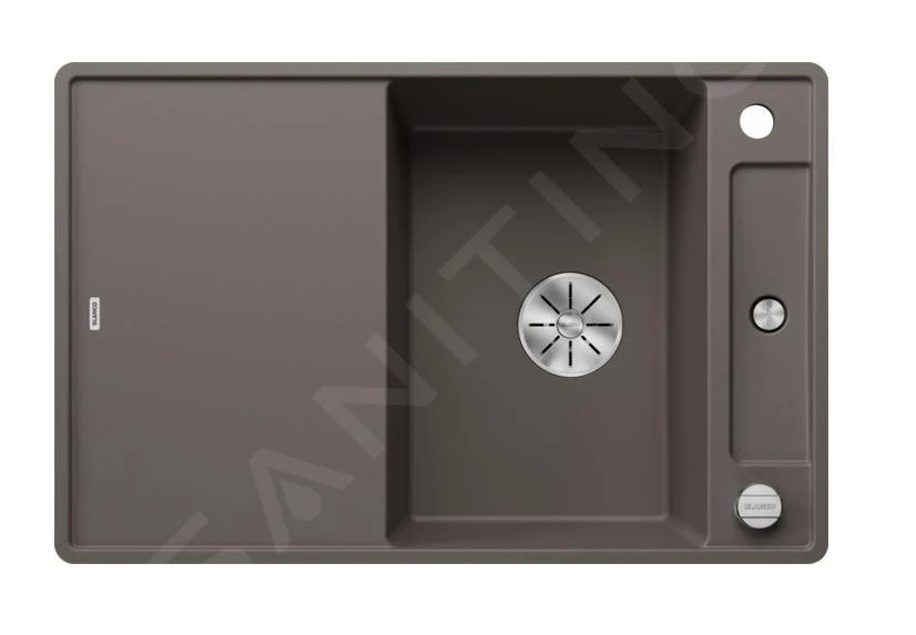 Blanco Axia III 45 - Évier En Silgranit 770x500 Mm, Avec Accessoires, InFino, Gris 527221 3 Blanco Axia III 45 - Évier En Silgranit 770x500 Mm, Avec Accessoires, InFino, Gris 527221