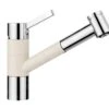 Blanco Tivo S - Mitigeur D&apos;évier Avec Douchette Extractible, Blanc Doux/chrome 526977 -Cuisine Articles Magasin c14352e5fdcb253681b6efda