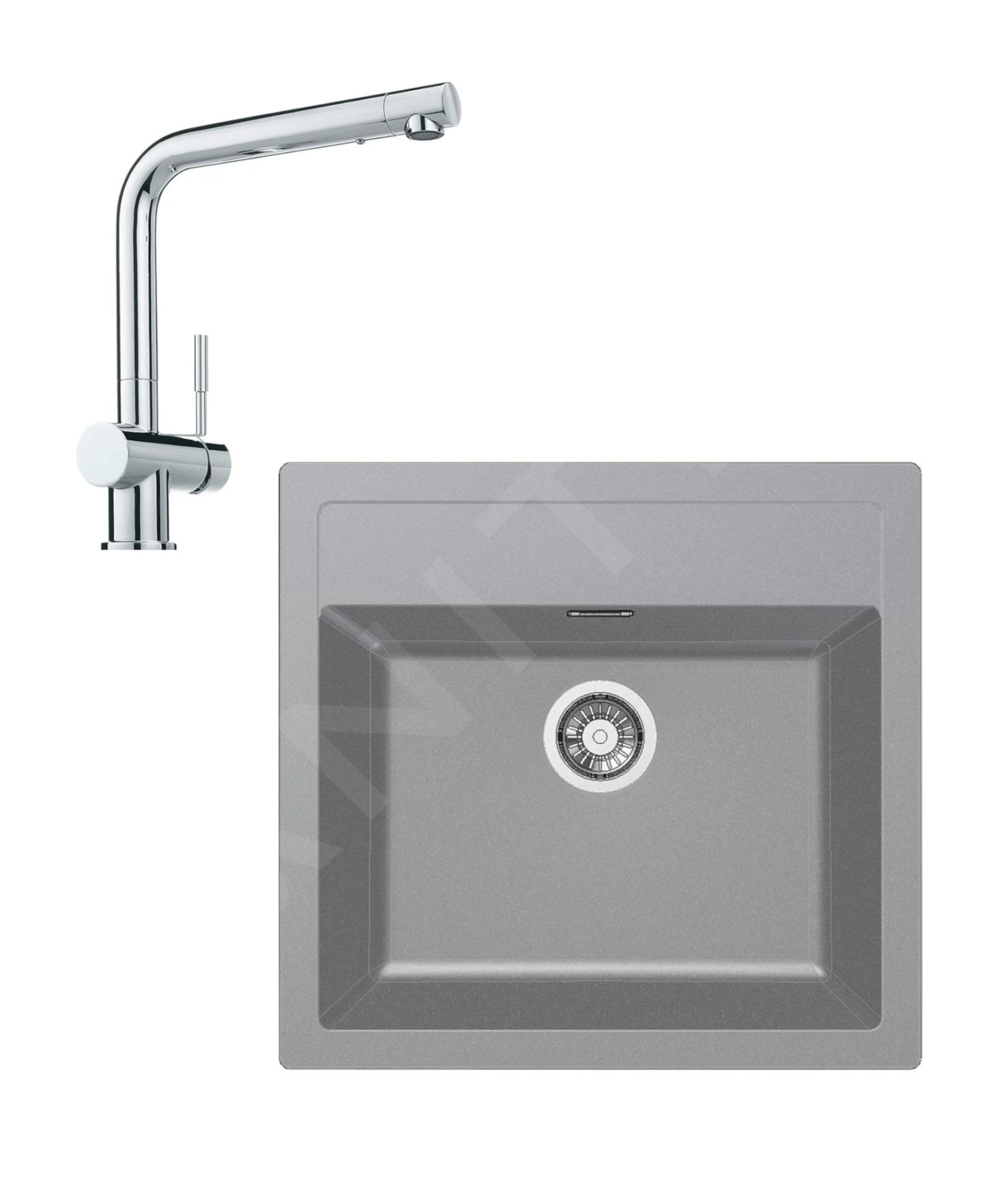 Franke Colonnes - Ensemble De Cuisine T13, évier En Tectonite SID 610 Et Mitigeur Samoa, Gris / Chrome 143.0650.597 3 Franke Colonnes - Ensemble De Cuisine T13, évier En Tectonite SID 610 Et Mitigeur Samoa, Gris / Chrome 143.0650.597