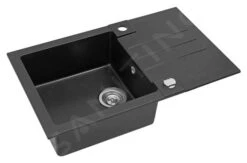 Alveus Rock - Évier En Granit 780x480 Mm, Avec Commande De Vidage, Carbone 1090942 8 Alveus Rock - Évier En Granit 780x480 Mm, Avec Commande De Vidage, Carbone 1090942 -Cuisine Articles Magasin c4db07e99903e2d63f8ead98