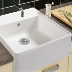 Villeroy & Boch Éviers - Évier En Céramique 630x595 Mm Avec Vidage, CeramicPlus, Blanc Alpin 632061R1 -Cuisine Articles Magasin c6c1018c6f5dc05c58b8e925