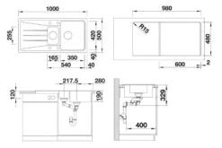 Blanco Sona 6 - Évier En Silgranit, 1000x500 Mm, Aluminium 519854 5 Blanco Sona 6 - Évier En Silgranit, 1000x500 Mm, Aluminium 519854 -Cuisine Articles Magasin c7c1321c5a8c6dae7c2e290b