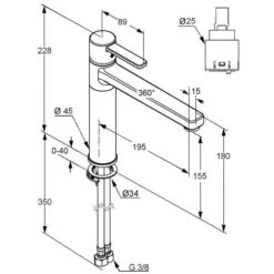Kludi Zenta - Mitigeur D’évier, Noir/chrome 389738675 -Cuisine Articles Magasin c926d56da48f3a67b2a7e1c8