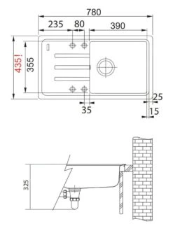 Franke Colonnes - Kit De Cuisine G119, évier En Fragranit BSG 611-78/39, Onyx + Robinet FP 0408.031, Chrome 114.0441.161 -Cuisine Articles Magasin c93e273c37c8dd212396b958 5