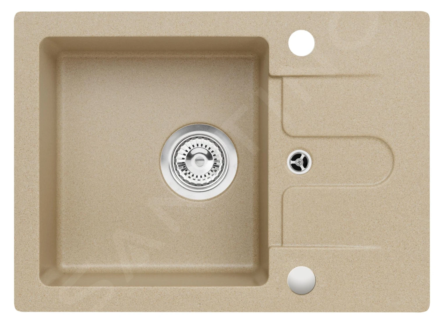 Alveus Cortina - Évier En Granit 580x420 Mm, Beige 1133437 3 Alveus Cortina - Évier En Granit 580x420 Mm, Beige 1133437