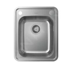 Hansgrohe Éviers - Évier Encastré S412-F340 Avec Garniture De Vidage Automatique, Inox 43334800