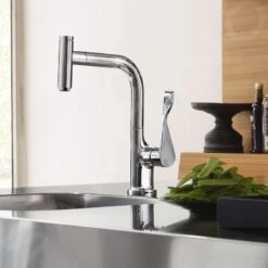 Axor Citterio - Mitigeur D’évier Avec Douchette Extractible, Chrome 39861000 -Cuisine Articles Magasin cb0947cfe831f4aeb37f337d
