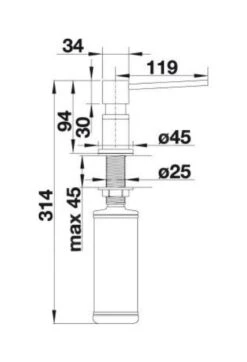 Blanco Accessoires - Distributeur De Savon Lato, Aluminium / Chrome 525811 5 Blanco Accessoires - Distributeur De Savon Lato, Aluminium / Chrome 525811 -Cuisine Articles Magasin cb7e0fda6639708482a6ace2 3