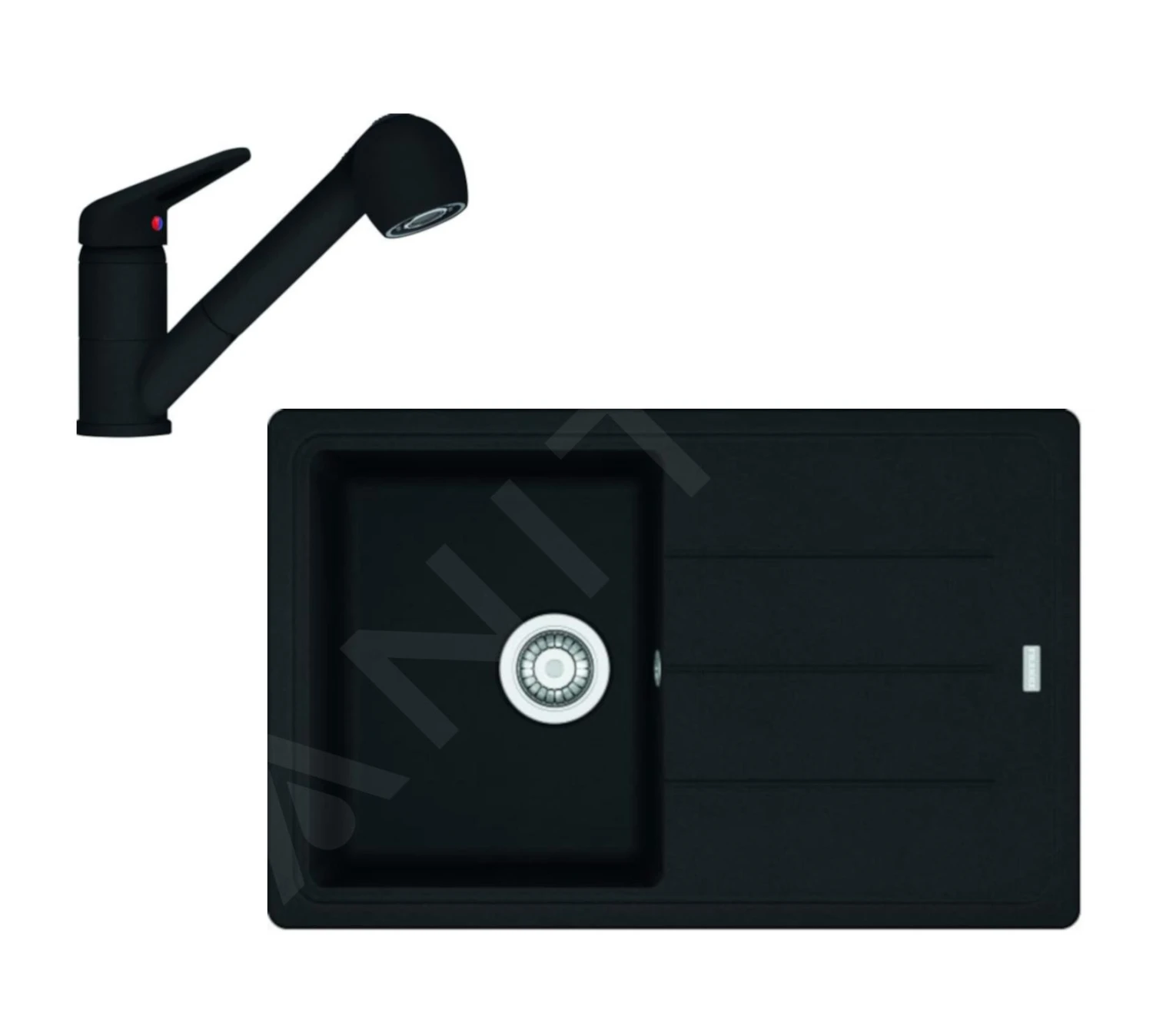 Franke Colonnes - Ensemble De Cuisine G57, évier En Fragranit BFG 611-78 Et Mitigeur FC 9547.901, Noir Mat 114.0675.667 3 Franke Colonnes - Ensemble De Cuisine G57, évier En Fragranit BFG 611-78 Et Mitigeur FC 9547.901, Noir Mat 114.0675.667
