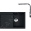 Franke Colonnes - Set G40, évier En Fragranit MRG 611 Et Mitigeur FN 0147.031, Noir Mat / Chrome 114.0650.572 -Cuisine Articles Magasin cd9a7674996ae3f49cab8ddb