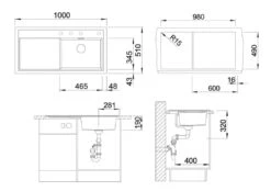 Blanco Zenar XL 6 - Évier En Silgranit 1000x510 Mm, Avec Commande De Vidage, InFino, Gris 527372 -Cuisine Articles Magasin cfb8823df316faa6df71fad8