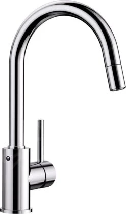 Blanco Mida S - Mitigeur D’évier Avec Douchette Extractible, Chrome 521454