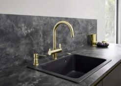 Blanco Accessoires - Distributeur De Détergent Lato, Or Satiné 526699 -Cuisine Articles Magasin d41b985d216569ae74315ac8